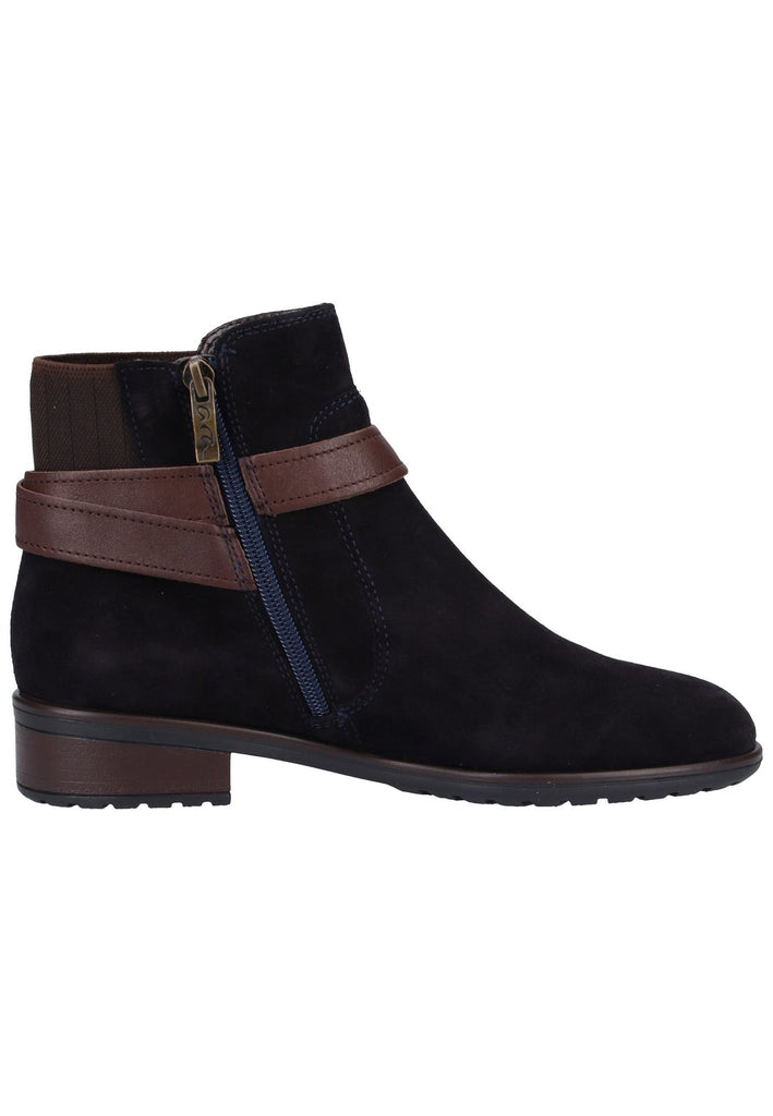 ara Stiefelette Veloursleder Blau - surf4shoes