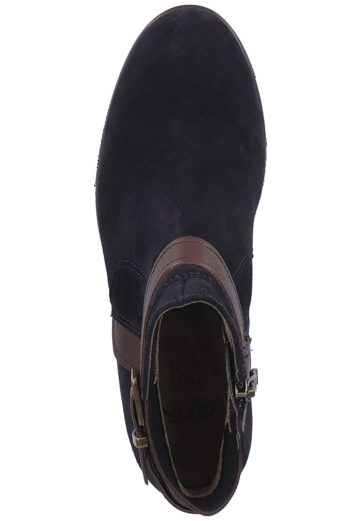 ara Stiefelette Veloursleder Blau - surf4shoes