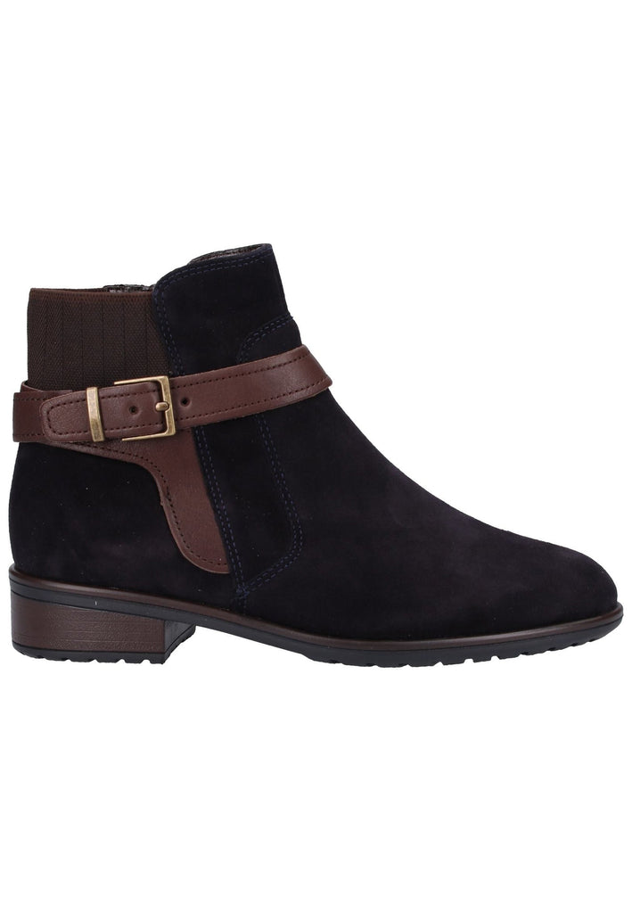 ara Stiefelette Veloursleder Blau - surf4shoes