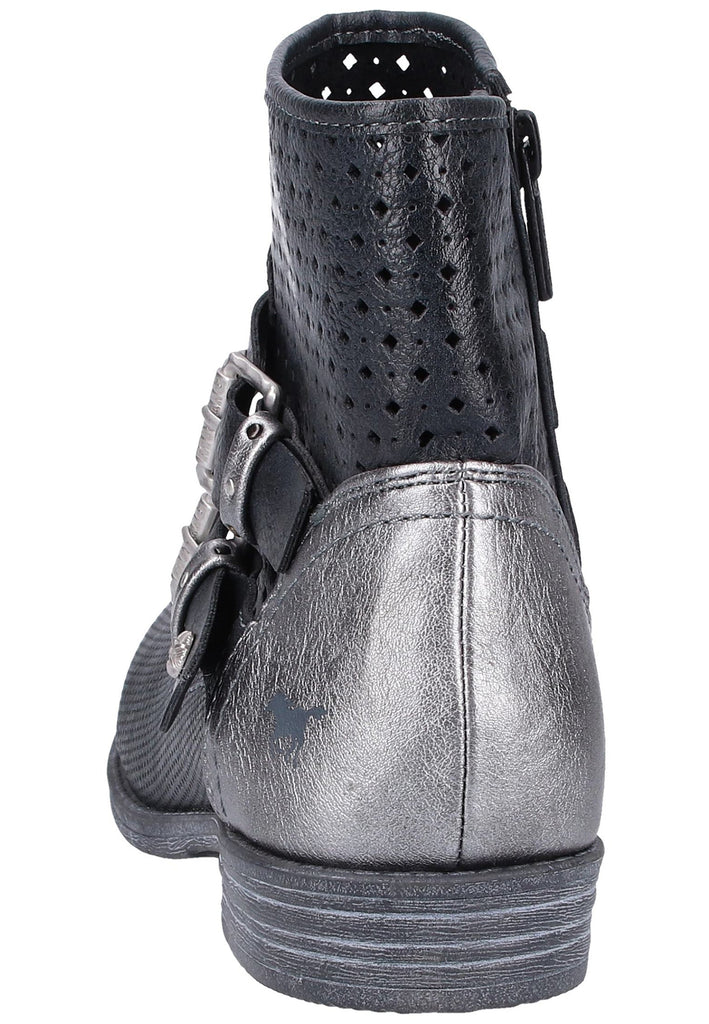 Mustang Stiefelette Lederimitat/Textil Schwarz - surf4shoes