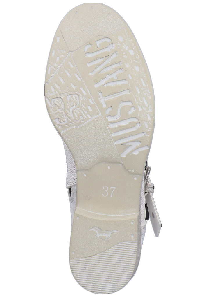 Mustang Stiefelette Lederimitat/Textil Weiß - surf4shoes