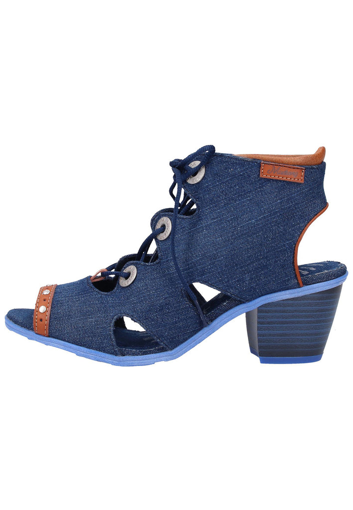 Mustang Sandalen Lederimitat/Textil Blau - surf4shoes