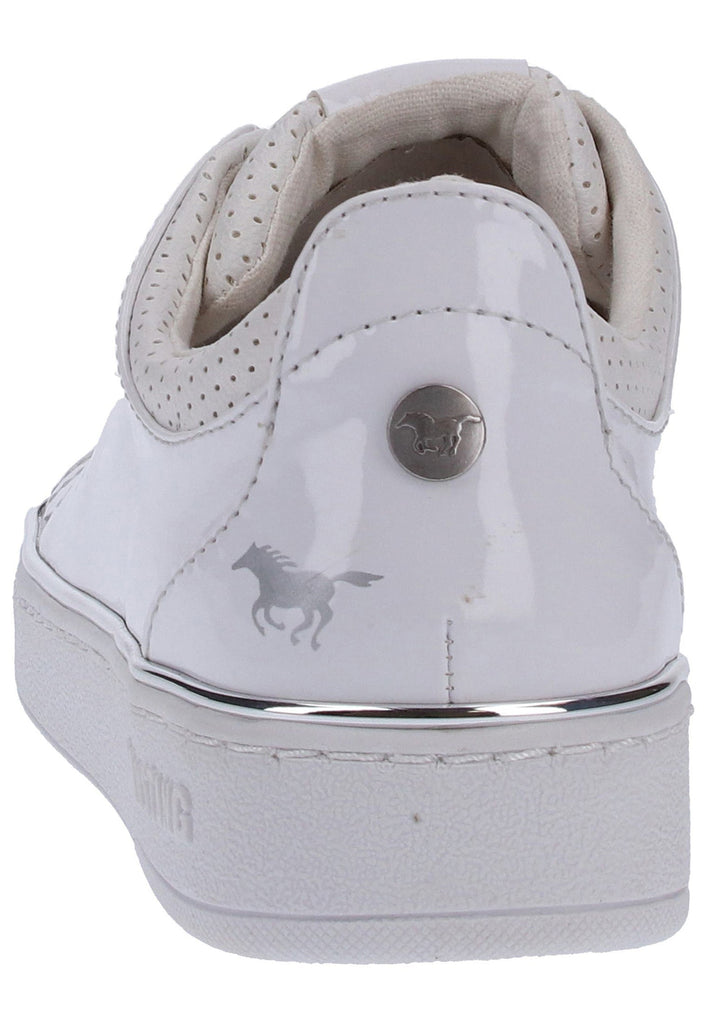 Mustang Sneaker Lederimitat Weiß - surf4shoes