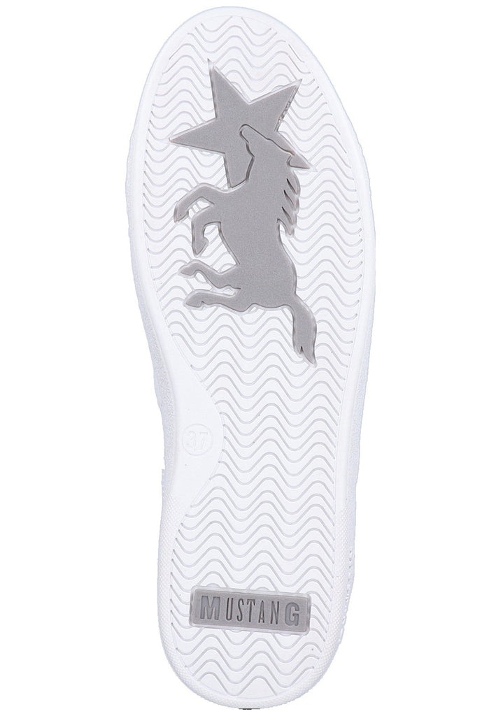 Mustang Sneaker Lederimitat Weiß - surf4shoes