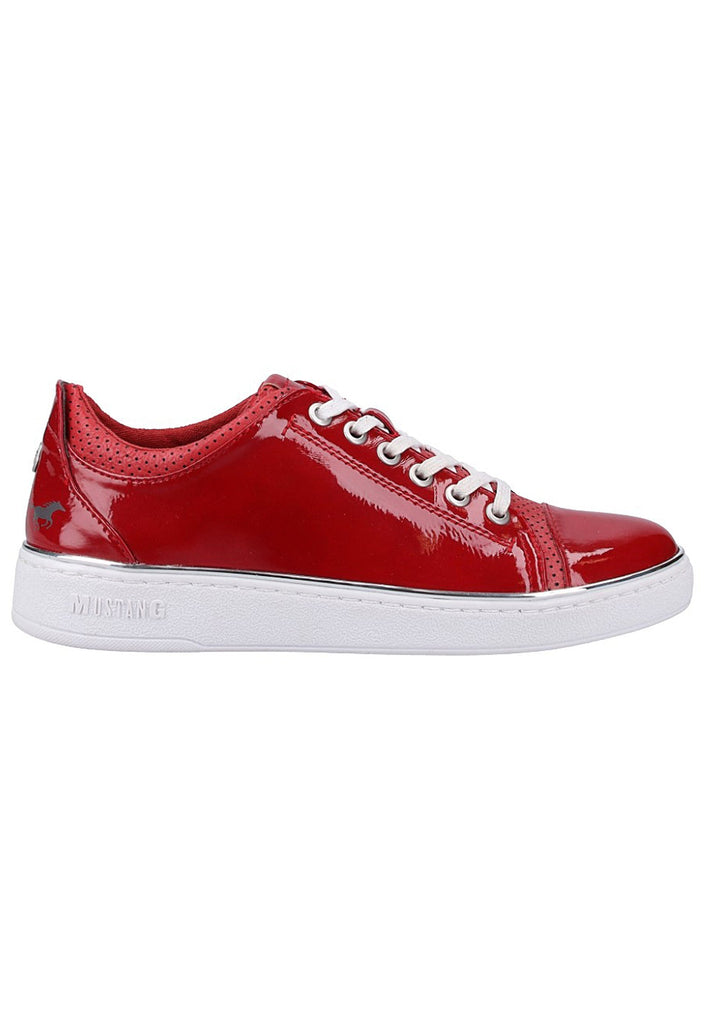 Mustang Sneaker Lederimitat/Textil Rot - surf4shoes