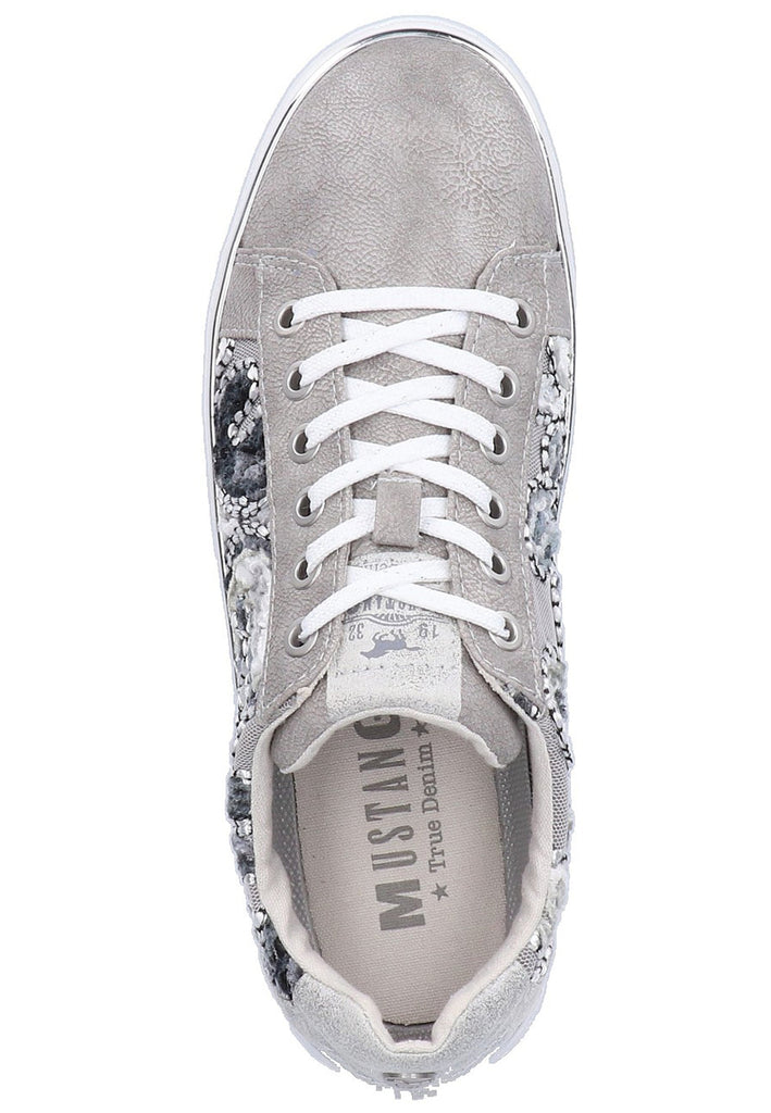 Mustang Sneaker Lederimitat/Textil Grau - surf4shoes