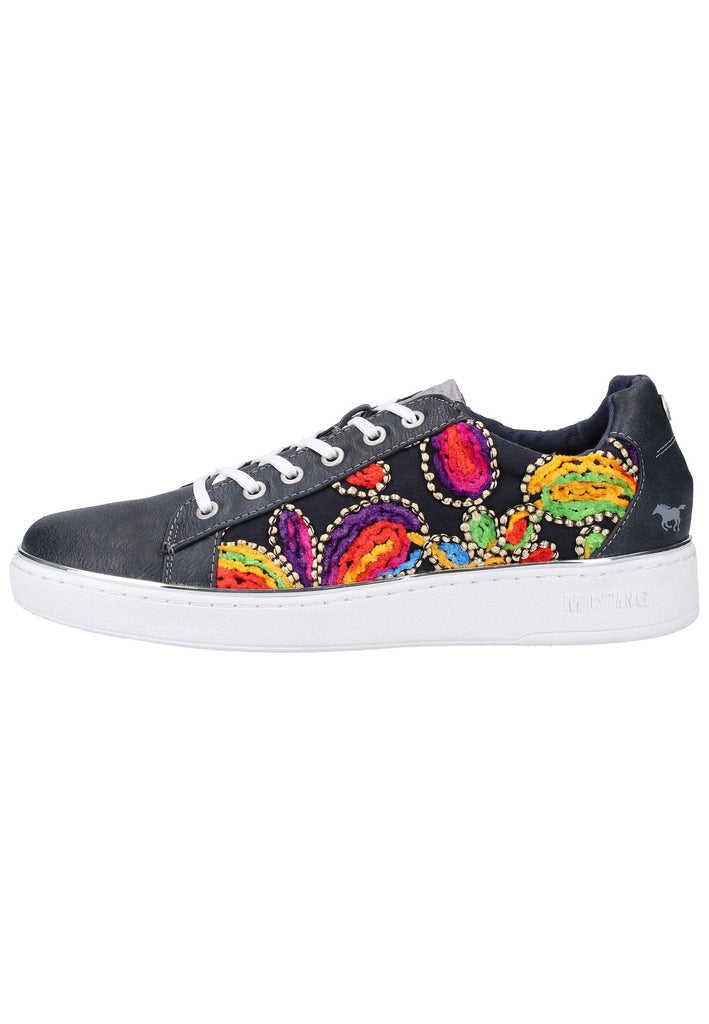 Mustang Sneaker Lederimitat/Textil Navy - surf4shoes