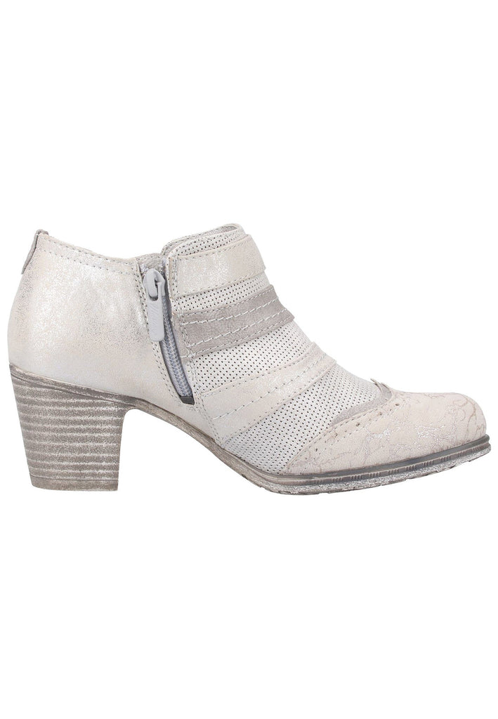 Mustang Stiefelette Lederimitat/Textil Silber - surf4shoes