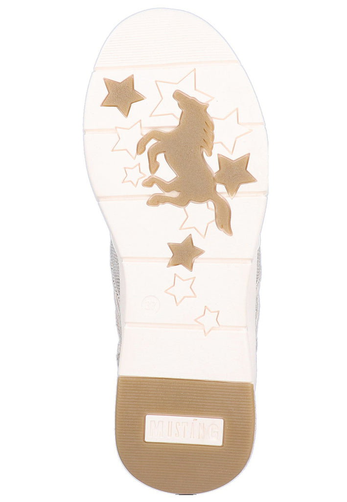 Mustang Sneaker Lederimitat/Textil Beige - surf4shoes