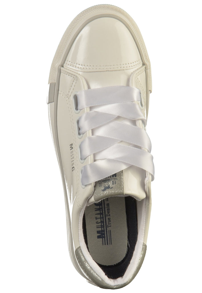 Mustang Sneaker Lederimitat Weiß - surf4shoes