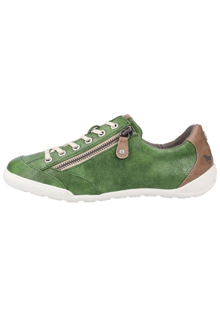 Mustang Sneaker Lederimitat Grün - surf4shoes