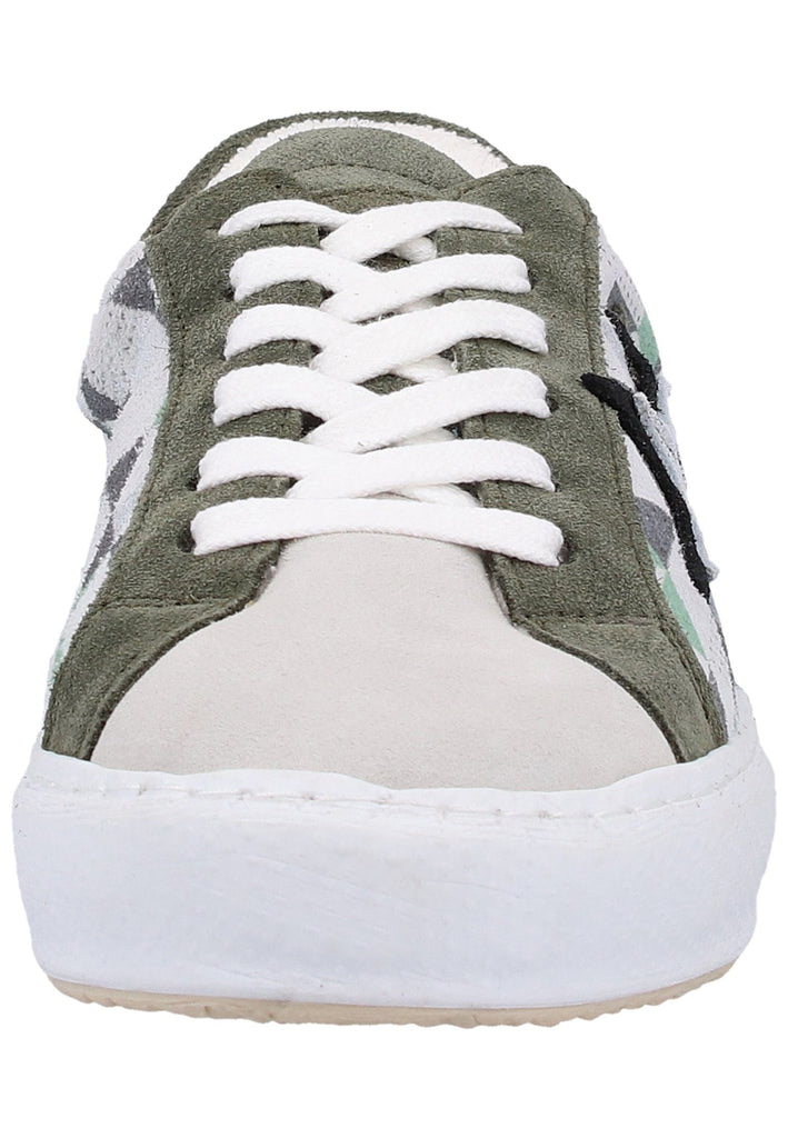 Mustang Sneaker Leder Weiß/Grün - surf4shoes