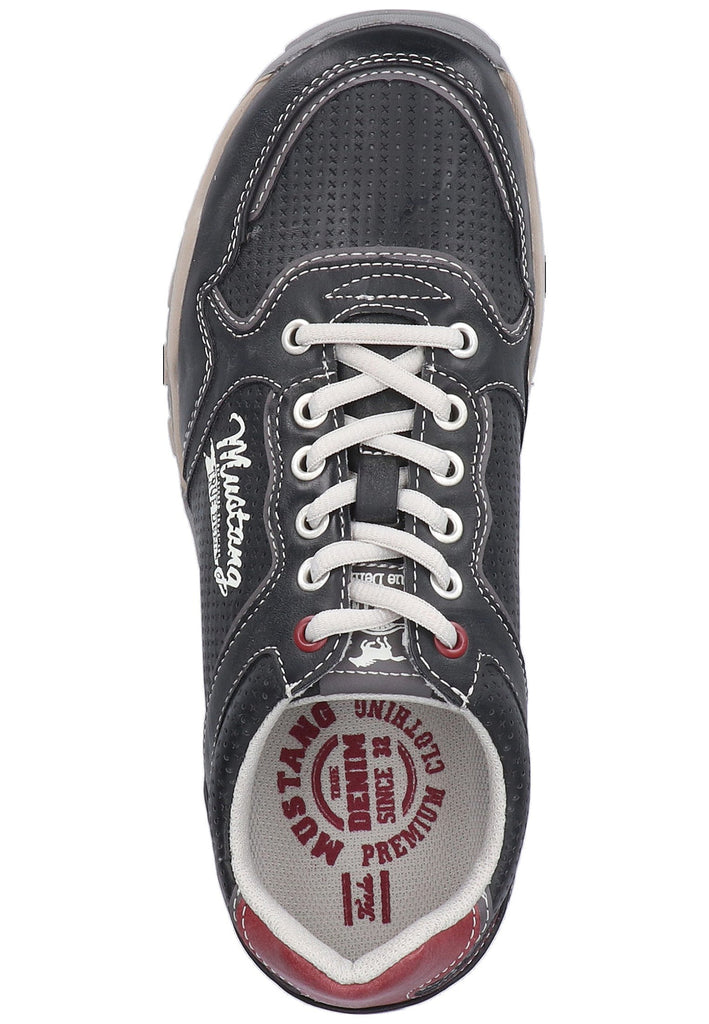 Mustang Sneaker Lederimitat Grau - surf4shoes
