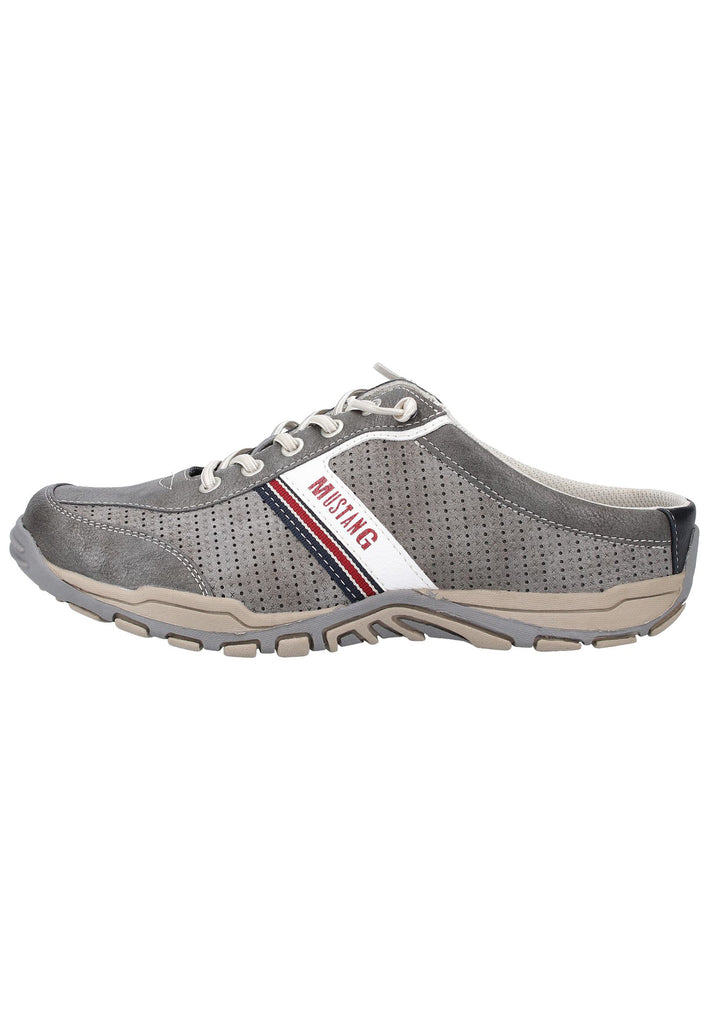 Mustang Clogs Lederimitat Dunkelgrau - surf4shoes