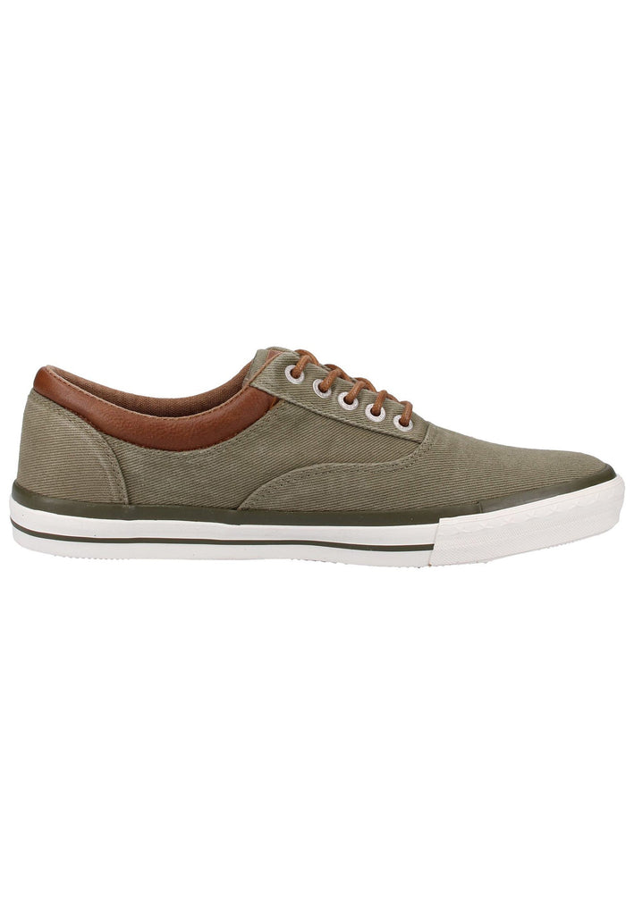 Mustang Sneaker Lederimitat/Textil Khaki - surf4shoes