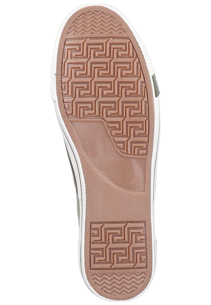 Mustang Sneaker Lederimitat/Textil Khaki - surf4shoes