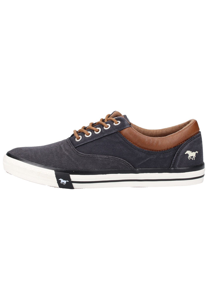 Mustang Sneaker Lederimitat/Textil Schwarz - surf4shoes