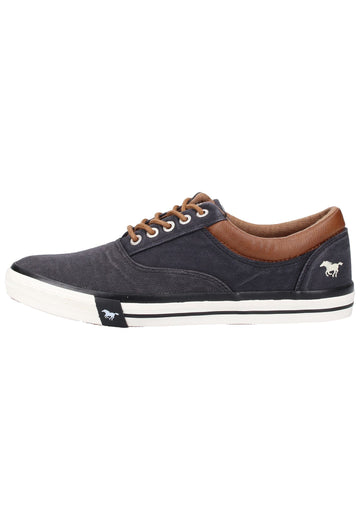 Mustang Sneaker Lederimitat/Textil Schwarz - surf4shoes