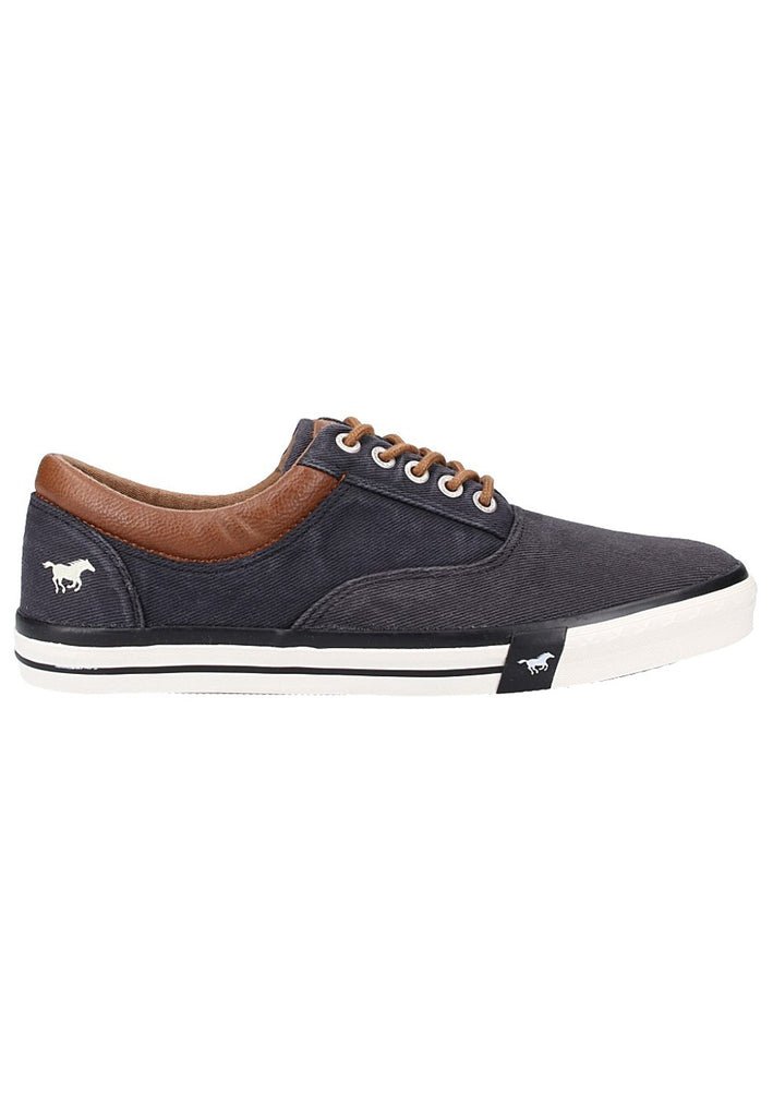 Mustang Sneaker Lederimitat/Textil Schwarz - surf4shoes