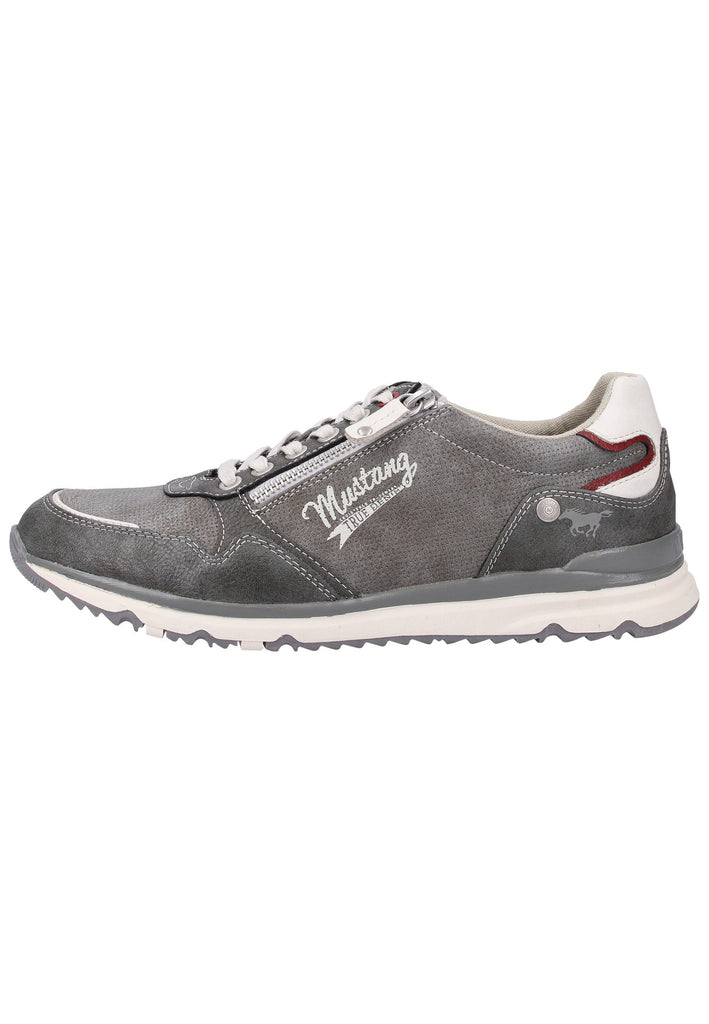 Mustang Sneaker Lederimitat Dunkelgrau - surf4shoes