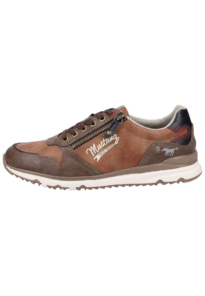 Mustang Sneaker Lederimitat Braun - surf4shoes