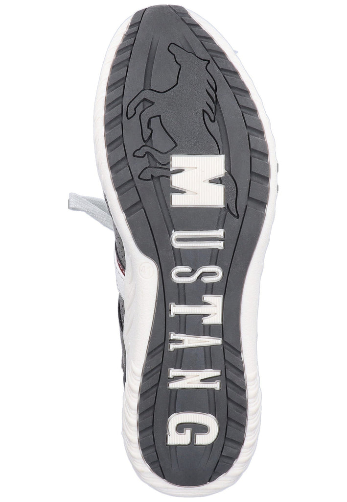 Mustang Sneaker Lederimitat/Textil Dunkelgrau - surf4shoes