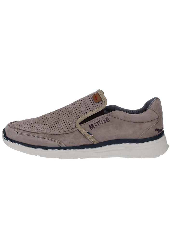 Mustang Slipper Leder Taupe - surf4shoes