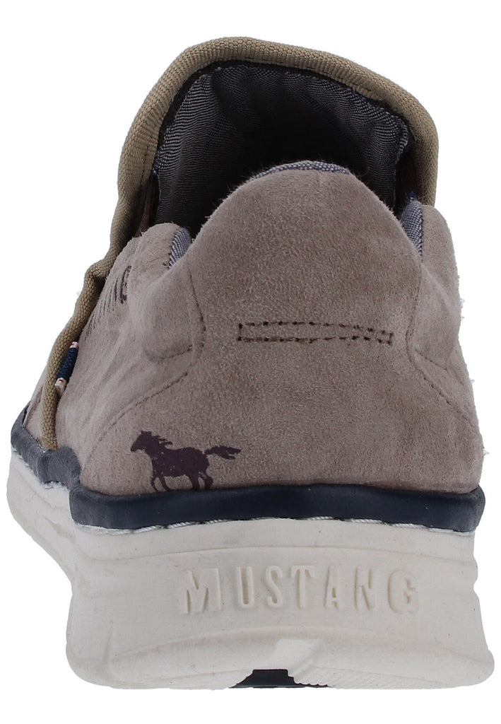 Mustang Slipper Leder Taupe - surf4shoes