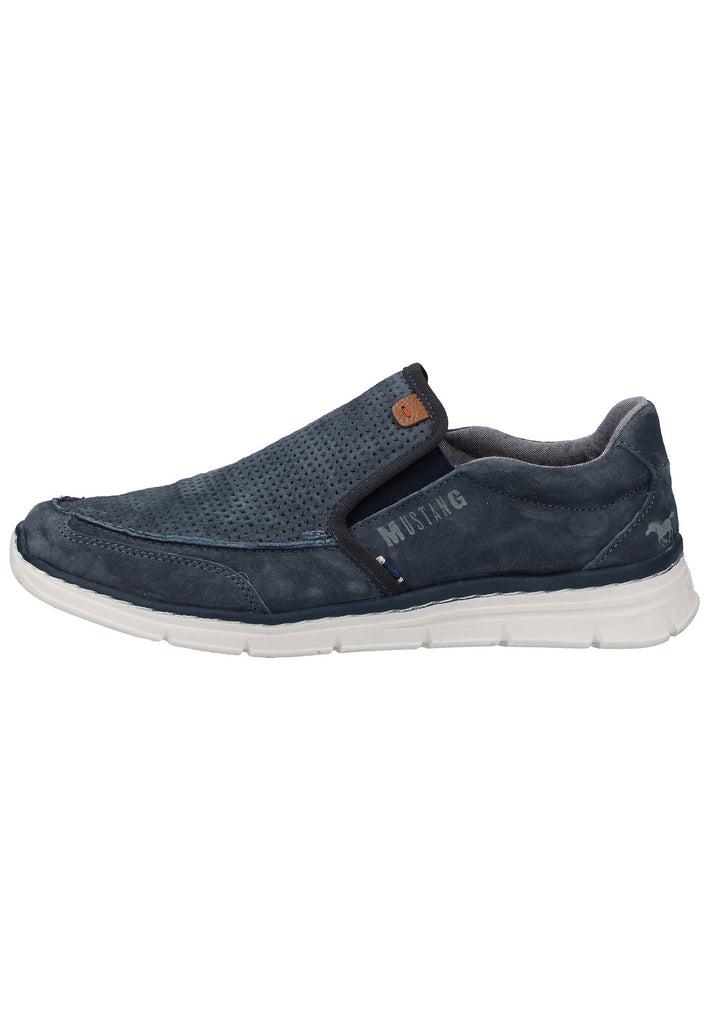 Mustang Slipper Leder Dunkelblau - surf4shoes