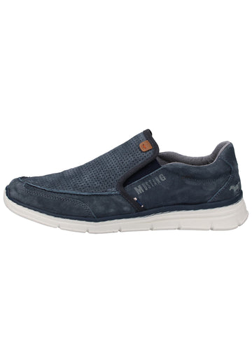 Mustang Slipper Leder Dunkelblau - surf4shoes