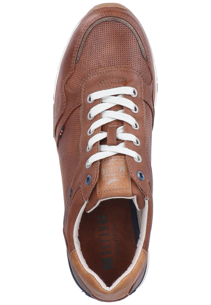 Mustang Sneaker Lederimitat Kastanie - surf4shoes