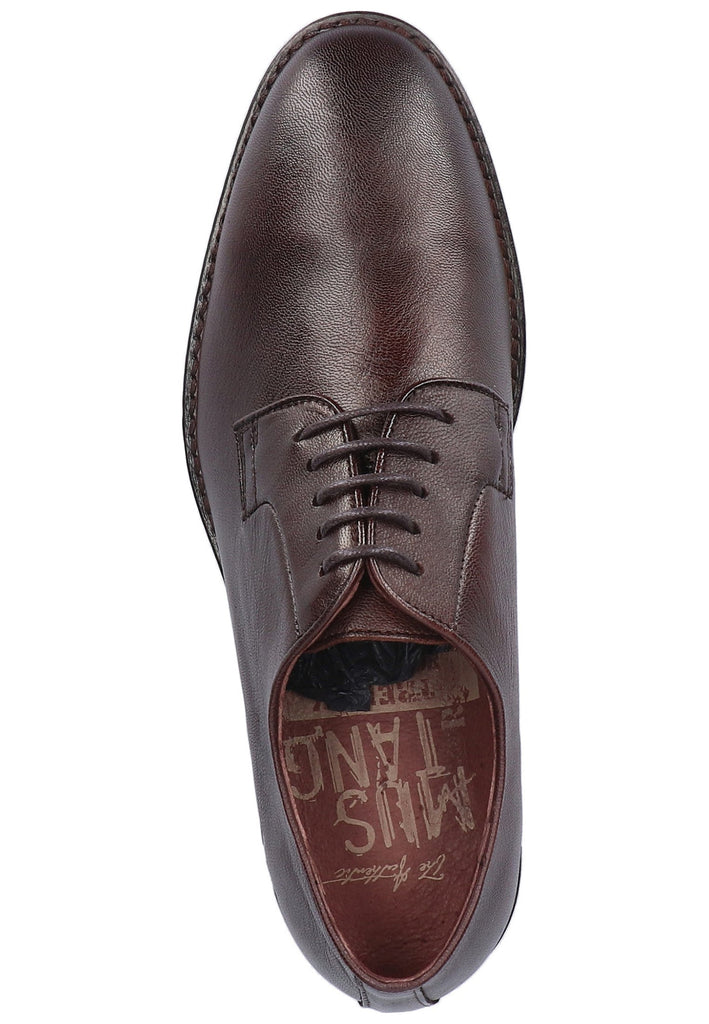 Mustang Businessschuhe Leder Dunkelbraun - surf4shoes