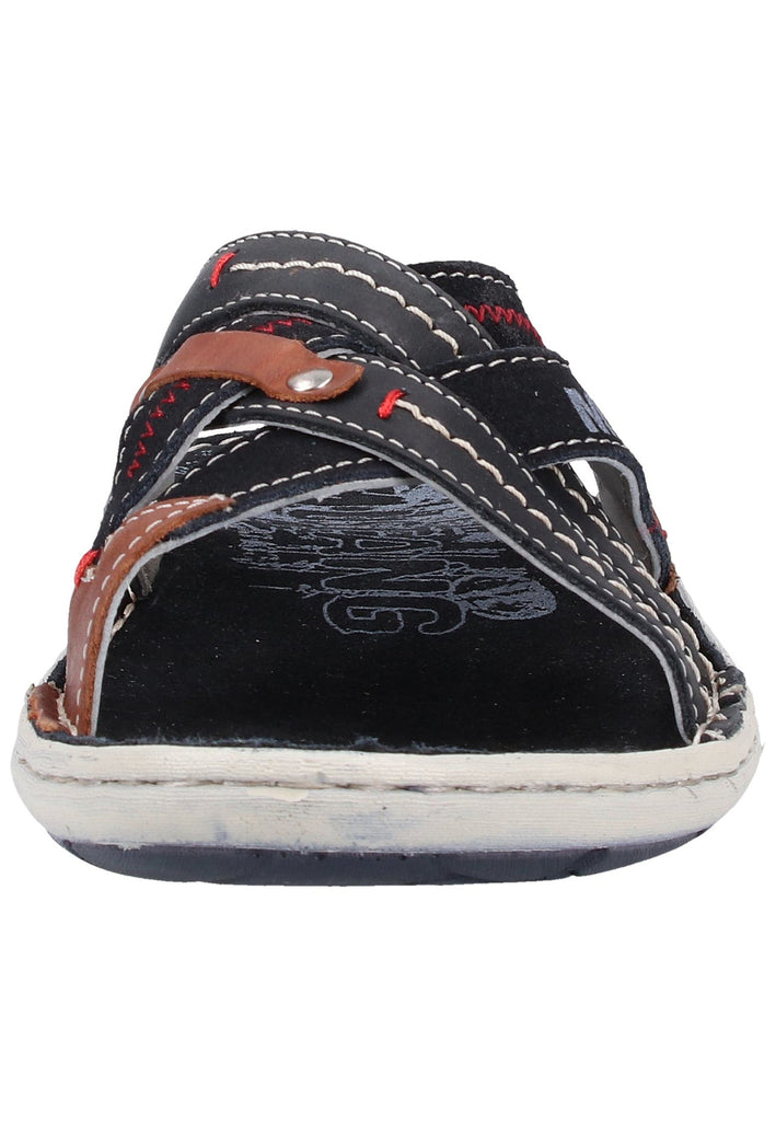 Mustang Pantoletten Leder Navy - surf4shoes