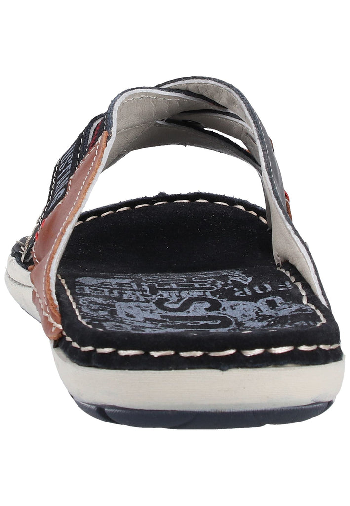 Mustang Pantoletten Leder Navy - surf4shoes