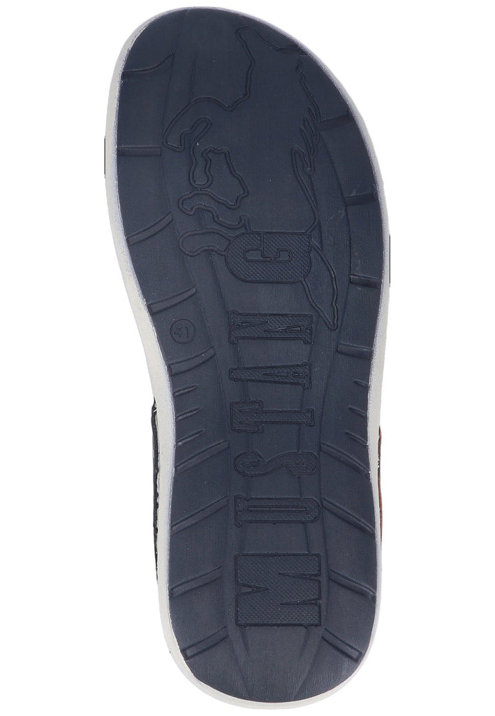 Mustang Pantoletten Leder Navy - surf4shoes