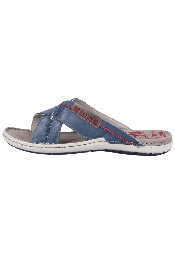 Mustang Pantoletten Leder Dunkelblau - surf4shoes