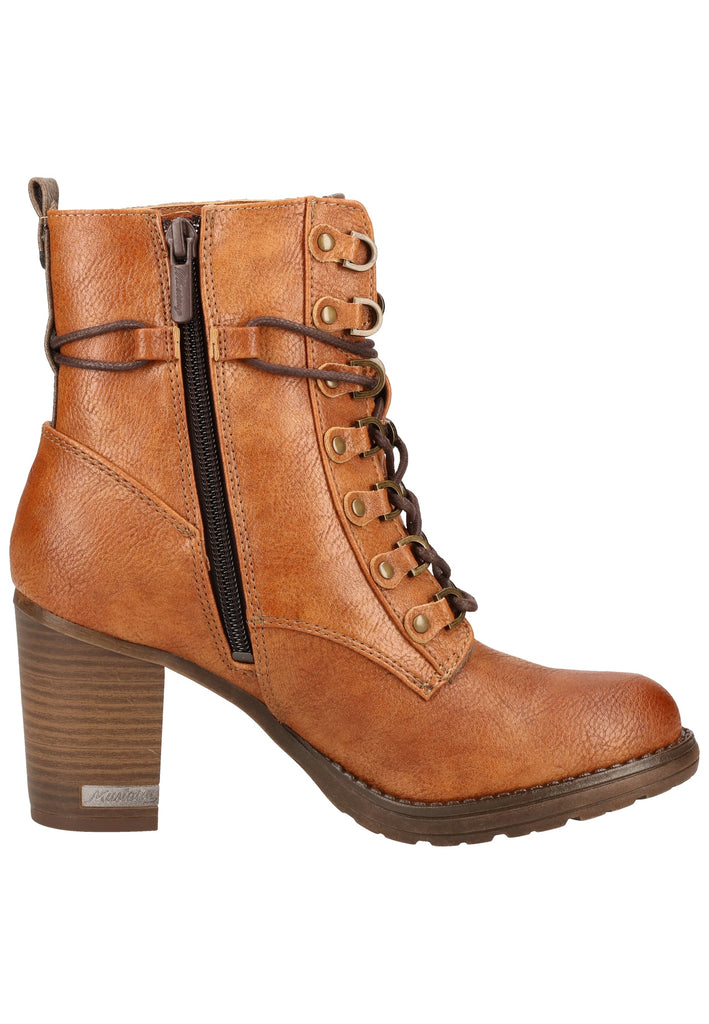 Mustang Stiefelette Lederimitat Cognac - surf4shoes