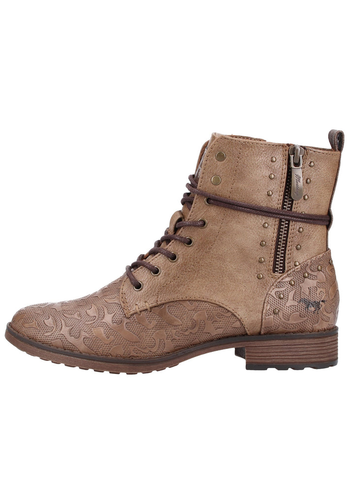 Mustang Stiefelette Lederimitat Braun - surf4shoes