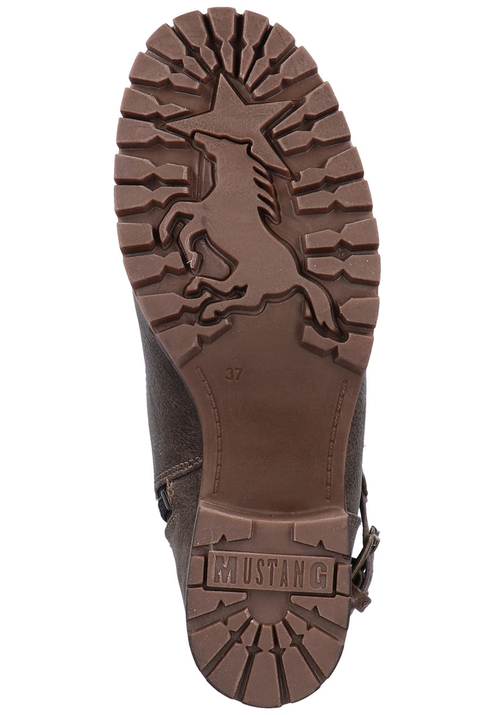 Mustang Stiefelette Lederimitat Braun Warmfutter - surf4shoes
