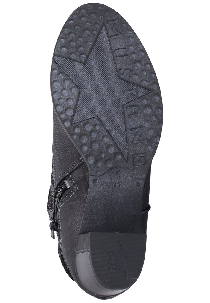 Mustang Stiefelette Lederimitat Graphit - surf4shoes