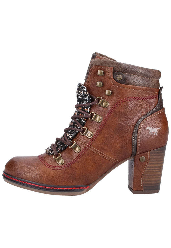 Mustang Stiefelette Lederimitat Braun - surf4shoes