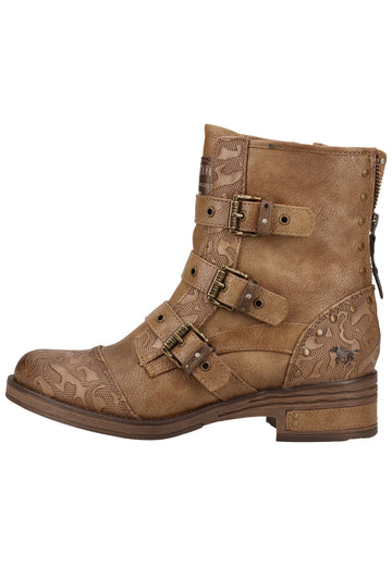 Mustang Stiefelette Lederimitat Braun - surf4shoes