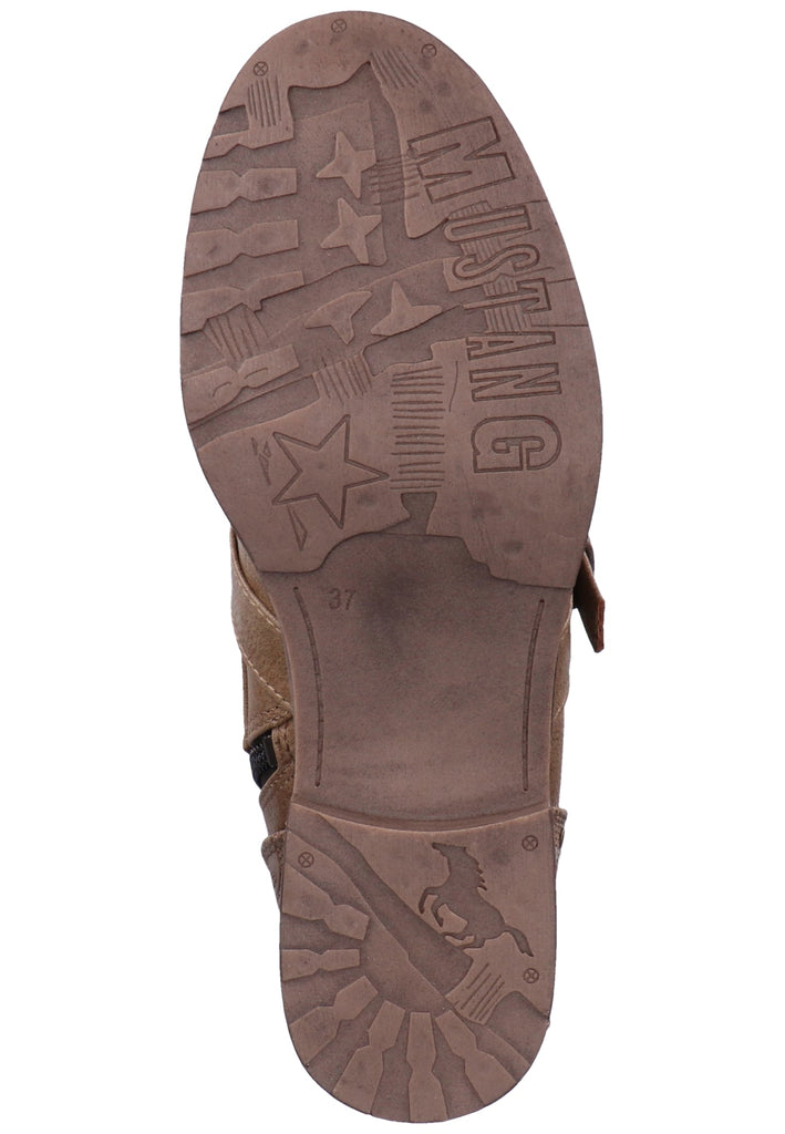 Mustang Stiefelette Lederimitat Braun - surf4shoes