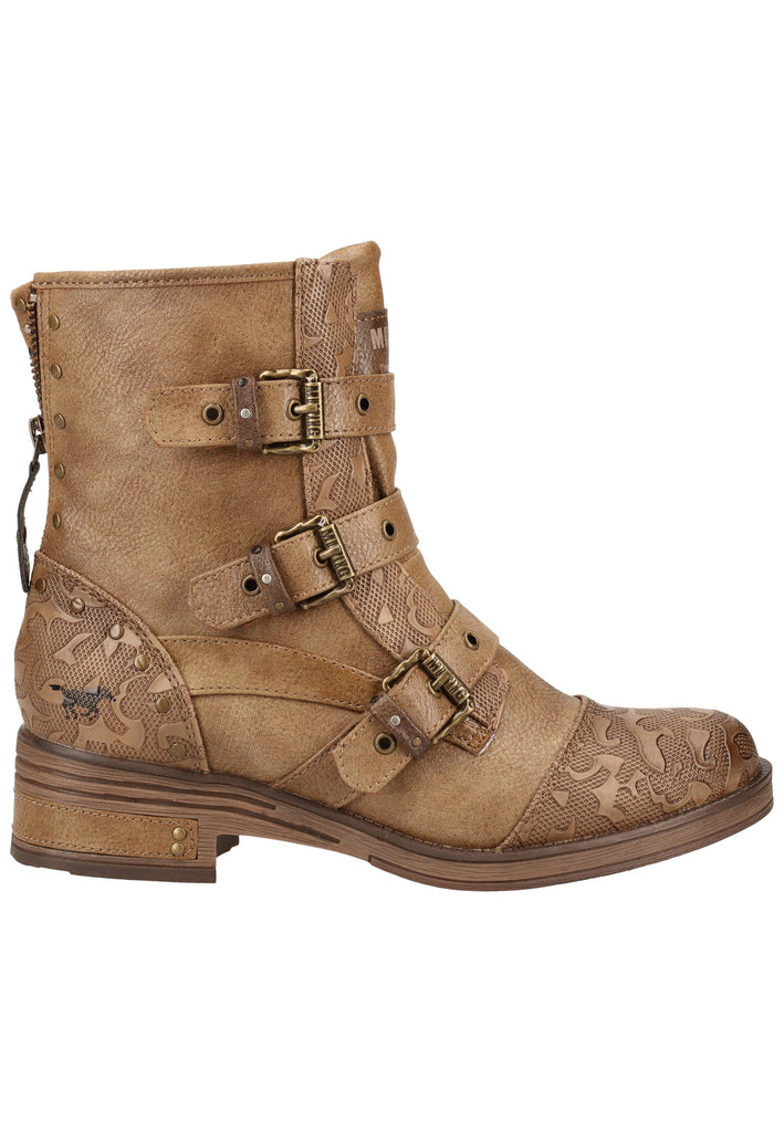 Mustang Stiefelette Lederimitat Braun - surf4shoes