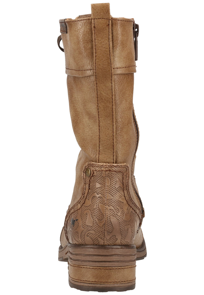 Mustang Stiefelette Lederimitat Braun Warmfutter - surf4shoes