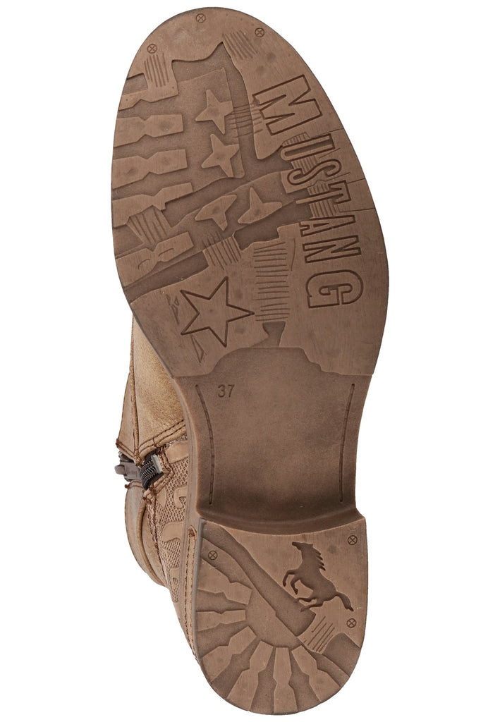 Mustang Stiefelette Lederimitat Braun Warmfutter - surf4shoes