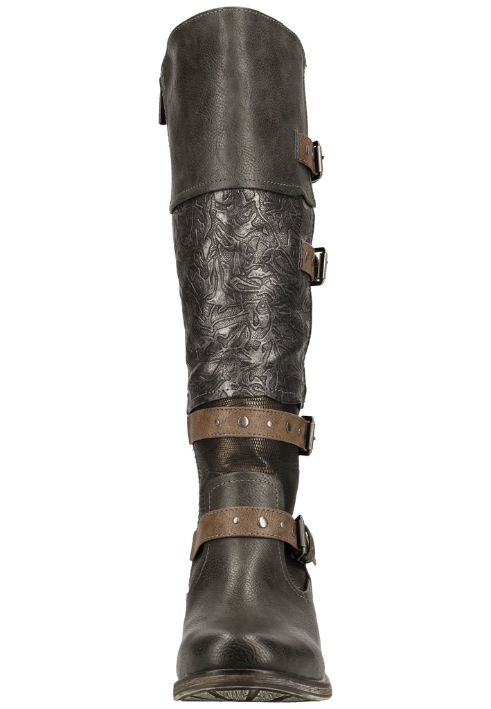 Mustang Stiefel Lederimitat Graphit Warmfutter - surf4shoes