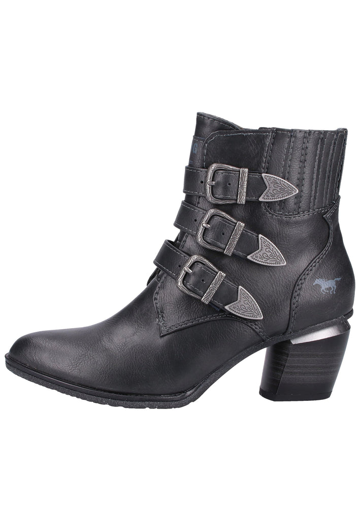 Mustang Stiefelette Lederimitat Graphit Warmfutter - surf4shoes