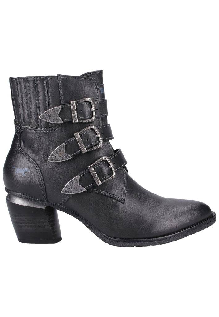 Mustang Stiefelette Lederimitat Graphit Warmfutter - surf4shoes