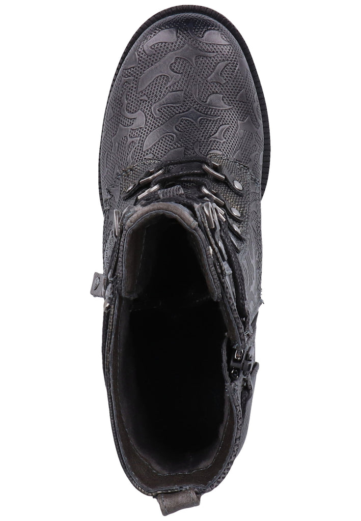 Mustang Stiefelette Lederimitat Graphit Warmfutter - surf4shoes